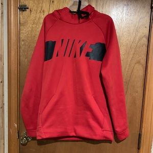 Red Nike hoodie size S